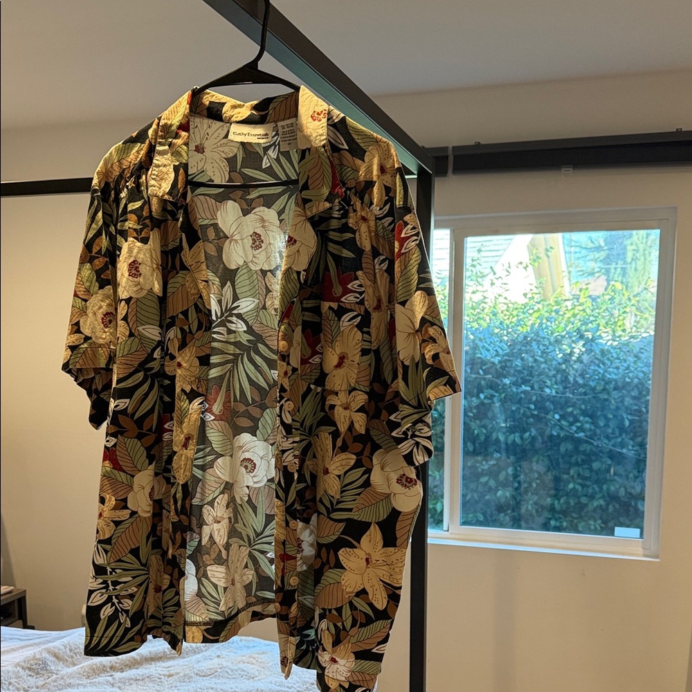 Essentials Tropical Leaf Print Shirt